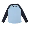 Ovelha Perdida Patchwork de Lã Merino Manga Longa Camiseta de Secagem Rápida Manga Raglan Feminina Camiseta de Secagem Rápida de Lã Merino