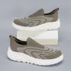 Colección Otoño 2026: Zapatillas casuales para mujer de talla grande, versátiles, de malla transpirable, tipo flyknit