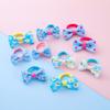 10 anéis de cabelo pequenos anéis de toalha infantil feitos à mão arco headband acessórios de cabelo para meninas e estudantes