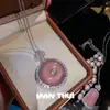 Joyería Madagascar Calcedonia Rosa Floral Gema Collar Conjunto Nuevo Estilo Chino Calcedonia Blanca Flor Diamante Brillante Pulsera