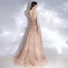 Vestidos de Noche Europeos y Americanos, Nuevos Estilos Otoño e Invierno para Banquetes, Brindis de Compromiso, Atuendos de Presentación para Anfitriones, Vestidos de Dama de Honor de Celebridades, Vestidos de Fiesta Anual