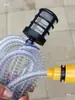 Máquina de lavado de autos inalámbrica, batería de litio, portátil, recargable, pistola de agua a alta presión, manguera extendida, conector y tubo de entrada de agua