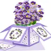 Mariposa de Colores 3D Caja Creativa Pop-Up 3D Tarjeta de Felicitación Día de San Valentín Día de la Madre Día del Maestro Cumpleaños Deseo