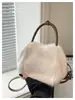 Bolsa Peluda Más Vendida Otoño/Invierno para Mujer 2026 Nueva Versátil Bolso Cruzado Bolso de Mano Súper Popular Bolso Tote Pequeño Esponjoso