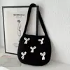 Bolsa Colete Bolsa Colete Malha Casual Bolsa Bolsa Xadrez Contraste de Cores Coreano Luz Bolsa de Luxo