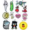 Pegatinas de Tela Bordadas por Computadora Animal Robot Perro Dibujos Animados Animación Parche Pegatinas Accesorios para Ropa Zapatos y Sombreros Accesorios para Bolsas Logo Bordado