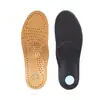 Venta al por mayor del fabricante Plantillas de cuero con soporte para el arco para hombres y mujeres, Zapatos de cuero transpirables que absorben el sudor, Plantillas deportivas suaves con resorte amortiguador
