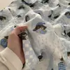 Pijama de Manga Corta con Estampado de Cachorro de Dibujos Animados Lindo Estilo Coreano para Mujer 2026 Verano Nuevo Conjunto de Shorts de Talla Grande Ropa de Casa