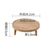Patas de Madera Maciza Superficie de Tablero de Bambú Engrosado Simple Soporte de Carga Redondo Estante para Flores