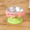 Comedero Original para Mascotas con Patas Altas Protección del Cuello Gato Tazón Único Alimentación Bebedero Antideslizante Anti-Vuelco Tazón para Gato Tazón para Perro