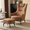 Sofá de Um Lugar Estilo Americano Luxo Leve Moderno Simples Designer Nórdico Varanda Sala de Estar Hotel Encosto Alto Casual Cadeira Tigre