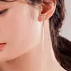Nuevo 2024 Plata 925 Línea de Oreja de Mariposa Pendientes de Nicho para Mujer Pendientes Chinos Pendientes Regalo para Tanabata Día de San Valentín