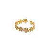 Nuevo Anillo de Estrella de Moda de Lujo Ligero Microincrustado de Circonita, Joyería de Anillo Abierto Versátil Elegante de Gama Alta de Nicho