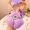 Muñeco de Peluche Lindo Monstruo Pequeño Llavero Colgante Dibujo Animado Llavero de Coche Colgante para Mochila Pequeño Regalo Venta al por Mayor