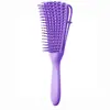 Peine de Ocho Garras Cepillo para Cabello Liso Cepillo para Cabello Rizado Textura Africana Aceite para Rizos Cabello Grueso Húmedo Seco para Mujeres