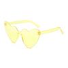 Gafas de Sol Estilo Europeo y Americano Corazón de Melocotón Corazón Cóncavo Fiesta de Hermanas Piscina Fotografía Callejera Modernas de Una Pieza Gafas para Fiesta de Cumpleaños