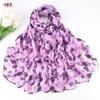 Otoño e invierno Nuevo Clásico que combina con todo hilo de alta calidad estampado para mujer bufanda transpirable ligera protector solar bufanda de viaje