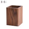 Caja de Almacenamiento Multifuncional de Escritorio de Madera Estuche para Lápices de Estudiante Madera Creativa Madera Maciza Portalápices Cuadrado Regalo Creativo