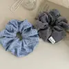 Goma para el pelo tipo scrunchie de lunares, versátil y simple, de tela para principios de otoño estilo coreano, elegante y suave, para coleta estilo casual para mujeres