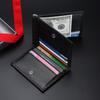 Billeteras de piel de vaca de primera capa personalizadas de apoyo, billeteras europeas y americanas para hombres y mujeres, billeteras de cuero genuino, bolsos con ID de fuente de Amazon, tarjeteros