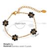 Collar de Cristal para Hacer Joyería de Bricolaje Celebridad Popular de Verano Flor de Cristal de Color Lindo Cadena Hecha a Mano Joyería para Mujeres