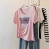 Camiseta Plus Size com Decote V Irregular, Ombro Normal, Manga Curta para Mulheres 2026 Verão, Para Gordinhas, Esconde Barriga, Emagrecimento, Top Único Chique