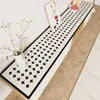 Alfombrilla para Mesa de Mueble de TV Mantel Largo Lujo Accesible Cuero de Gama Alta Patrón PVC Entrada Aparador Protección Superior de Encimera de Zapatero