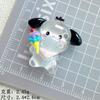 Tarjeta pequeña luminosa de dibujos animados cono de pastel tres tres tres accesorios de resina pegamento de crema diy cuerda para el cabello pasador caja de almacenamiento lote