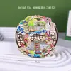 [Serie Hangzhou] Creativos Pegatinas Magnéticas Estereoscópicas de Madera para Refrigerador Ciudades Atracciones Turísticas Populares Souvenirs Culturales y Creativos