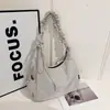 Bolso de hombro tipo dumpling con pliegues estilo coreano 2026 nueva moda versátil artístico bolso de hombro gran capacidad bolso cruzado casual