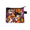 Cartera de Dragon Ball Transfronteriza para Niños, Bolsa de Almacenamiento Corta de Gran Capacidad, Mini Bolso Cuadrado para Estudiantes, Diseño de Dibujos Animados