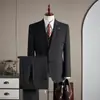 Traje de Solapa con Perlas de Lujo Ligero para Hombre, Atuendo Profesional Casual de Negocios para el Trabajo, Ropa Formal para Novio y Padrinos