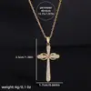 Joyería Amor Infinito Eterno Colgante de Cruz de Diamante en Forma de 8 Collar para Mujer Cadena para Clavícula Europea y Americana Accesorios Venta al por Mayor Transfronteriza