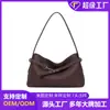 Bolsa Tote Grande de Nova Retrô Europeia e Americana para Atacado, Bolsa de Ombro de PU de Cor Sólida para Mulheres, Design Personalizado