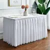 Mantel Personalizado de Terciopelo Dorado para Mesa de Conferencias Falda de Mesa de Terciopelo Mantel Rectangular Señal de Registro para Exposiciones Mantel para Mesa de Eventos de Oficina Mesa