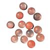 Piedra Natural Roja Sandía Redonda Cabujón Forma de Tambor Trenzado Pasador Decoración de Borde Accesorios para Joyería DIY Cuentas