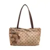 Bolso de mano retro con estampado de leopardo Maillard, un bolso de hombro moderno y versátil para mujer, con gran capacidad, adecuado para llevar en el brazo o debajo del brazo, y perfecto para ir al trabajo