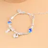 Rei do Cervo Dourado Pulseira Banho de Prata S925 Prata Lisa DIY Feita à Mão Corda Larga Peixe Carpa Palavra Fu Cabaça Jiyan Pulseira Pendente