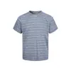 Eme Yishengyi Camiseta de Manga Corta Versátil Holgada Casual Transpirable Texturizada de Punto Retro Americana Cuadrada