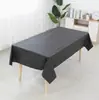 Toalha de Mesa Descartável Cor Sólida Espessa Impermeável Hotel Restaurante Toalha de Mesa Festa Banquete PEVA Lavagem Grátis