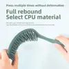 Peine Masajeador de Cabeza con Forma de V Hueco de Platino para Meridianos del Cuero Cabelludo