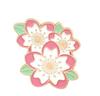 Broche de Aleación Exquisito de Dibujos Animados Europeos y Americanos de Flor de Cerezo, Pintura de Gota de Aceite, Flor Rosa, Pin para Bolso, Accesorios para Ropa, Insignia