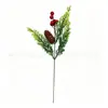 Temu decoración navideña transfronteriza piña artificial, aguja de pino, baya, rama de fruto rojo, arreglo floral artificial Amazon