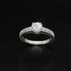 Anel Simples e Elegante de Diamante de Zircônia com Diamantes em Quilates, Anel Personalizado para o Dia a Dia, Modelo Mais Vendido Transfronteiriço Eaby, Fábrica Transfronteiriça