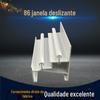 86 portas e janelas de correr perfil de liga de alumínio para construção Carcaça extrusão industrial perfil de alumínio de formato especial padrão europeu fabricante de placa de alumínio