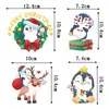 Festa de Fim de Ano Transfronteiriça Decoração de Árvore de Natal Pingente de Desenho Animado Decoração de Festa de Natal Pinguim Etiqueta Pequena