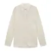 Love and Nancy Trece Líneas Verano 2026 Estilo Coreano Ligera Transpirable Protección Solar Elegante Tencel Camisa de Manga Larga para Mujer 04257