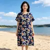Foto Real do Vestido Estilo Étnico 2026, Novo Vestido Feminino de Algodão e Seda com Cinto para Verão e Outono, Vestido de Alça, Vestido de Praia