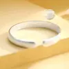 Pulseira de Prata Esterlina Lótus Prata Pura 9999 Método Antigo Costas de Lóach Aberta Pulseira Sólida Presente de Aniversário para Namorada e Mãe