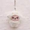 Pingente de Boneca de Cordeiro Cacheado Desenho Animado Chaveiro de Bolsa de Casal Broche de Acessórios para Roupas DIY Acessórios Pequenos de Boneca